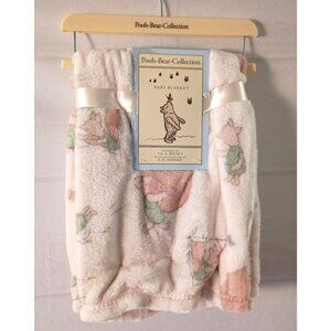 Winnie the Pooh Bear Collection Baby Blanket 40x30 Brand New with Hanger